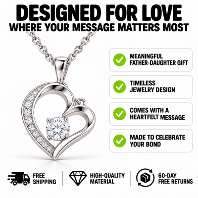 Forever Daughter Necklace – A Father’s Love That Lasts Forever